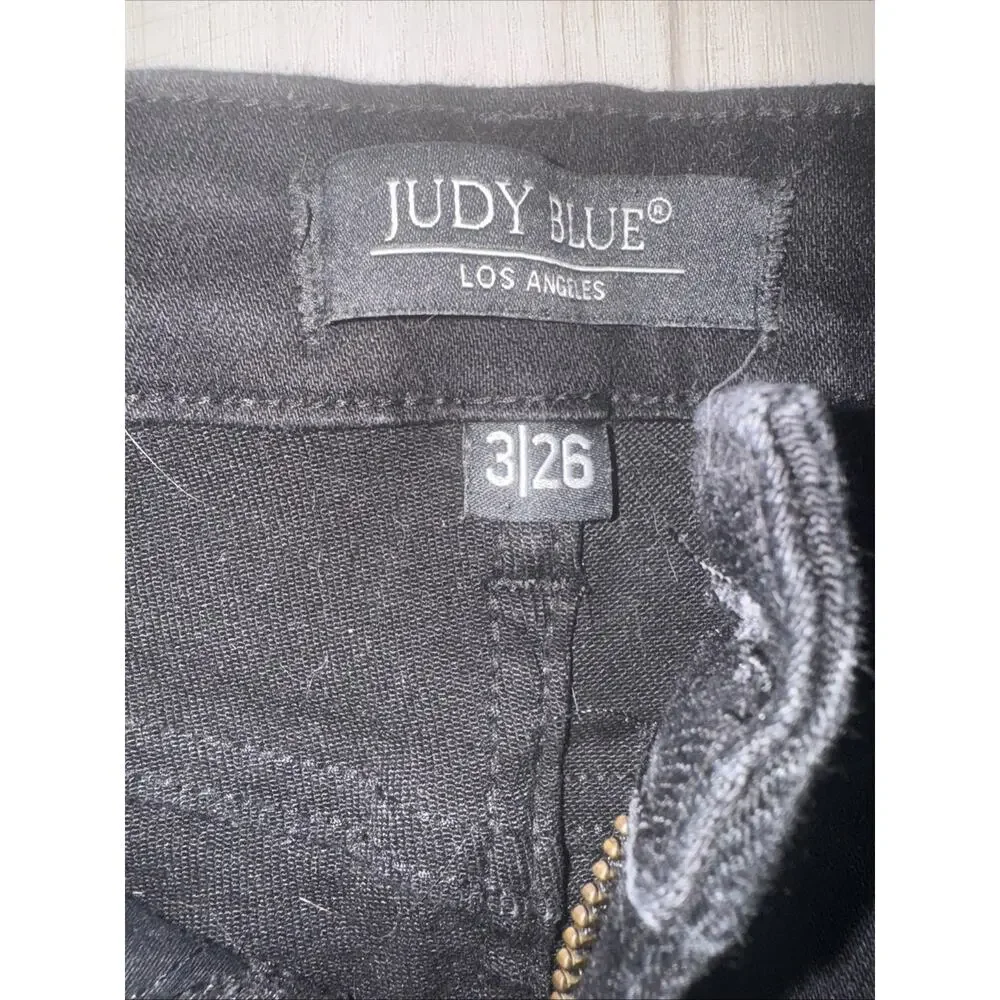 Judy Blue 3/26 Skinny Fit Black Jeans Stretch (AE15) - Picture 2 of 4